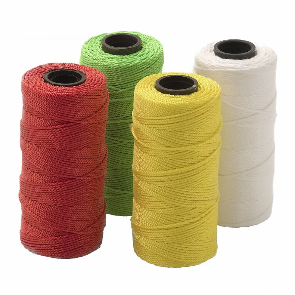 Murersnor neongrønn polyester 120m tvinnet polyester 1,5mm