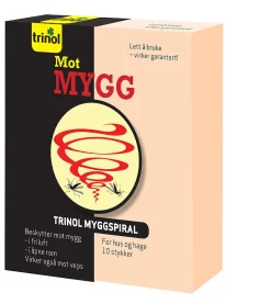 Myggspiral Trinol pakke á 10 spiraler