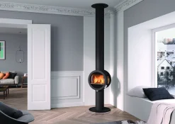 Nordpeis Peisovn Me Pedestal med sideglass
