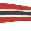Norgesflagg vimpel 400x89,5 cm