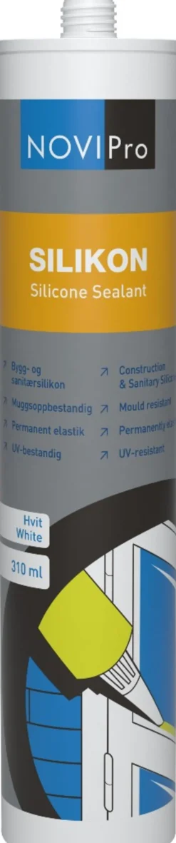 NOVIPro silikon hvit 310 ml