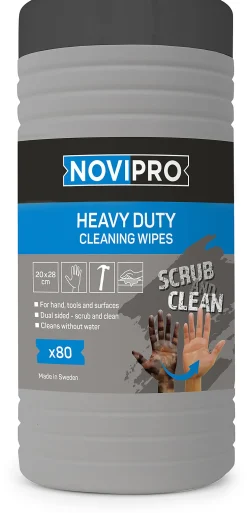 Novipro wipes heavy duty skrubb 80 stk