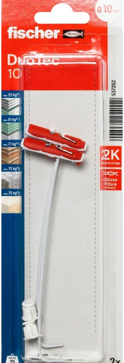 Nylonplugg duotec a2 blisterboks med 2 stk