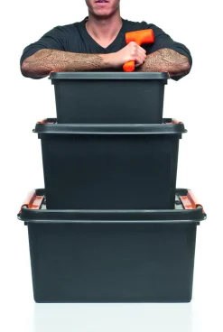 Oppbevaringsboks Pro m/lokk 45 liter 59x39x34 cm