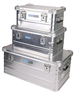 Oppbevaringskasser aluminium 3 stk.