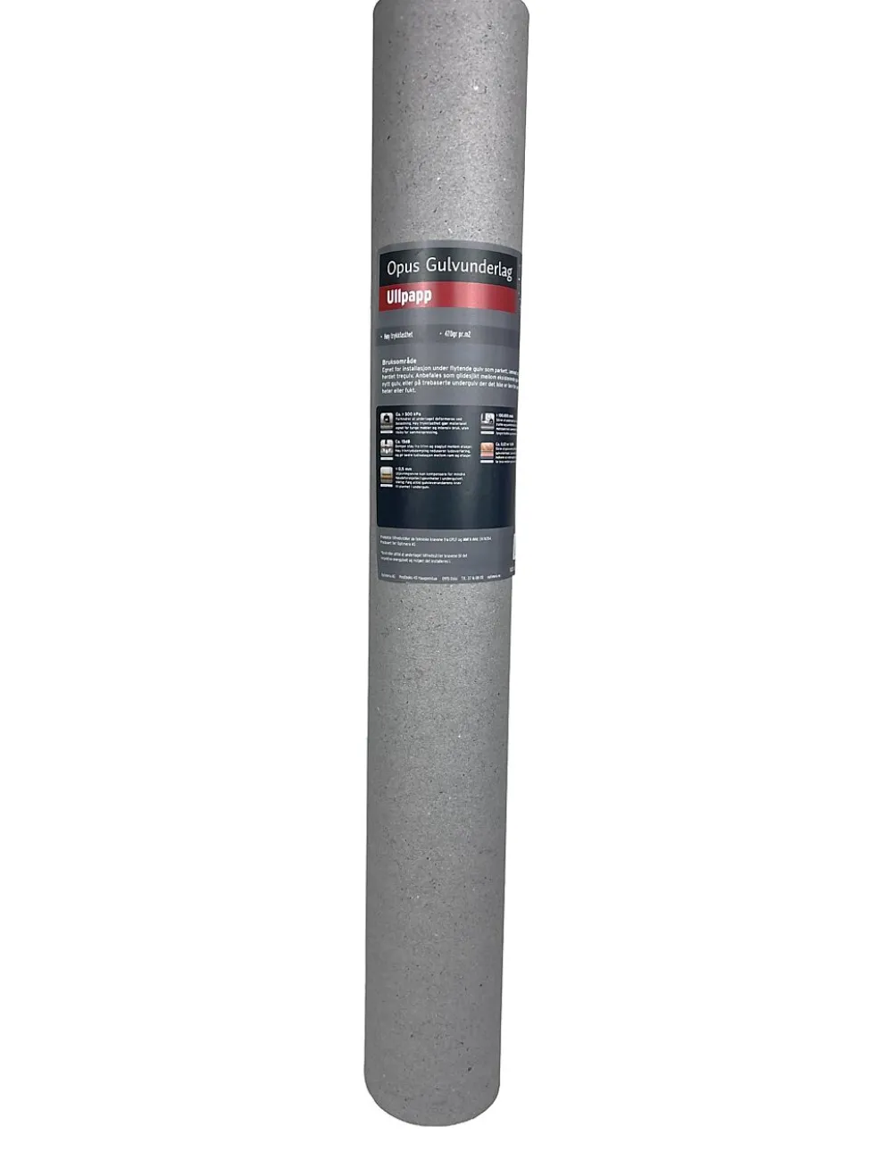 OPUS gulvunderlag grå 1 mm 15 m²/rull