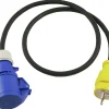 Overg.kabel schuko vinkel/cee 216 m/vinkelplugg 16a for campingpla.