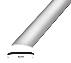 OVERG.LIST NR2 30MM SØLV.EL 2M BORRET M.SKRUER.