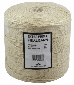PAKKESNØRE 3,3MM 627M SISAL SISALHYSSING X-PRIMA 2/400 3,33KG