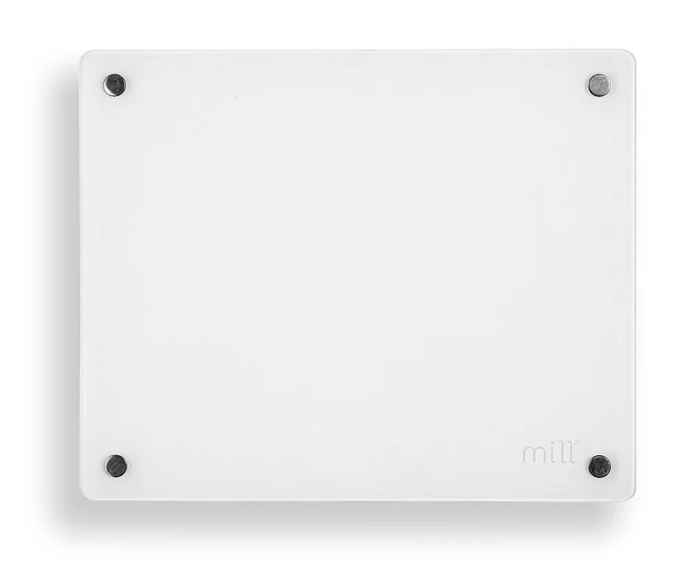Panelovn glass 250 watt hvit