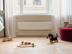 Panelovn stål list 850 watt hvit