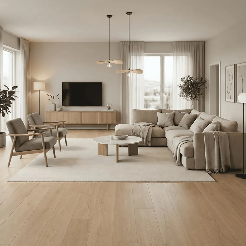 Parky finert tregulv Summit oak premium Ivory