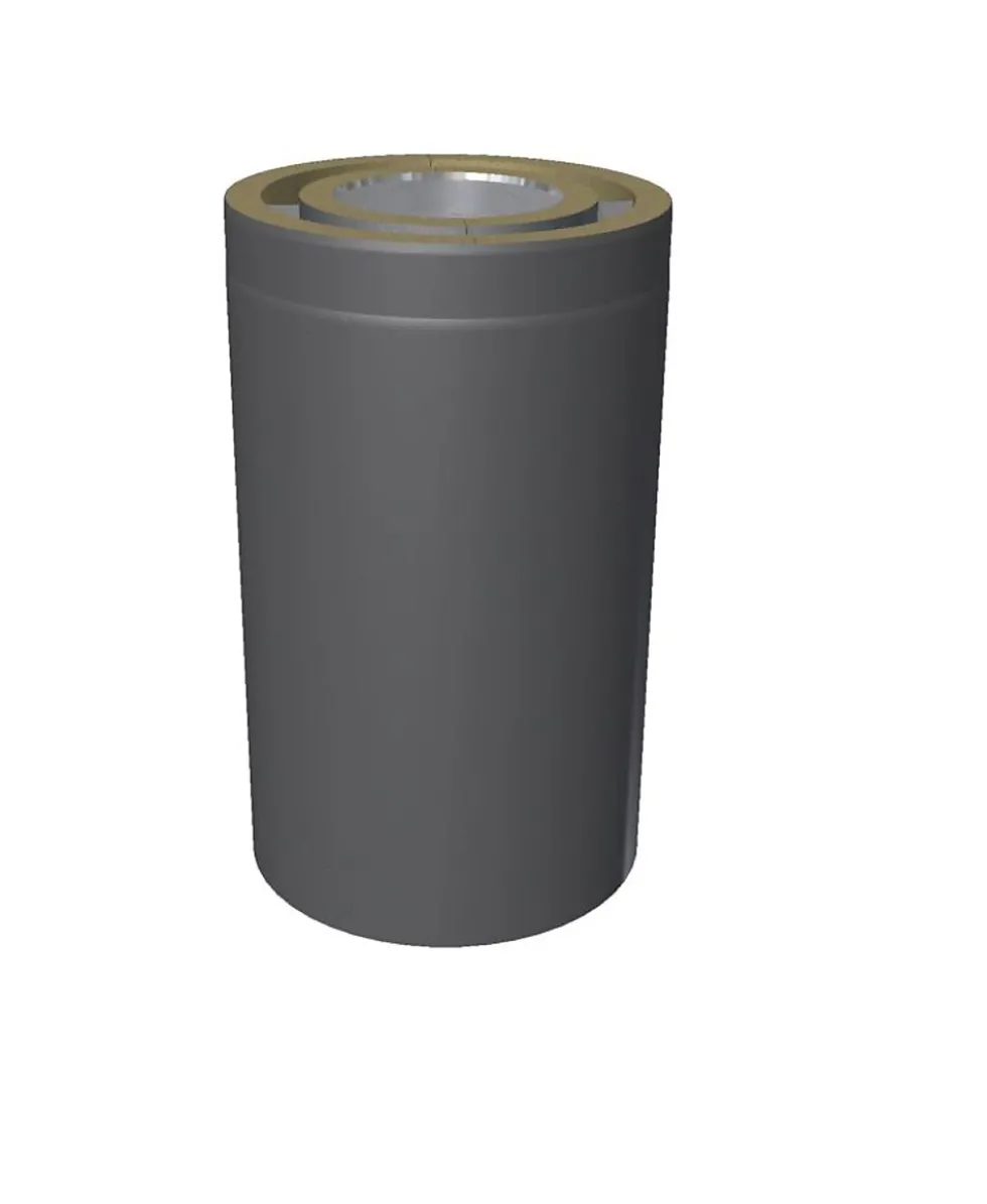 Pipeelement 500 mm x ø 150 mm PMV50 sort