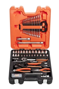 Pipesett 81 deler med tenger s81mix bahco