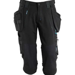 Piratbukse 17049 svart c50 avtakbare hengelommer, stretch
