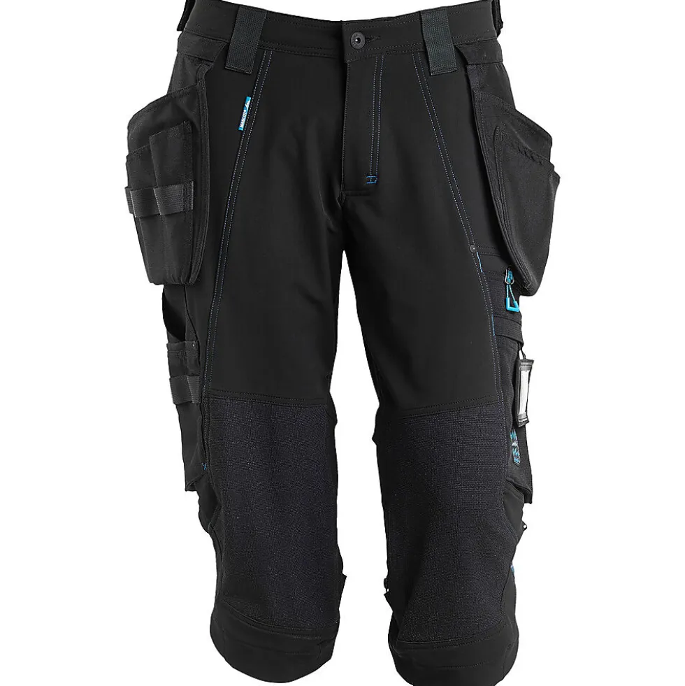 Piratbukse 17049 svart c50 avtakbare hengelommer, stretch