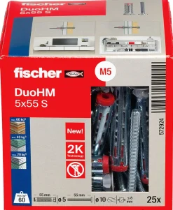Plateanker DuoHM 5x55 mm 25 stk