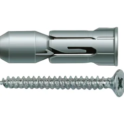 PLATEPLUGG PD 10 S M/SKRUER A50 FOR GIPS OG PLATER