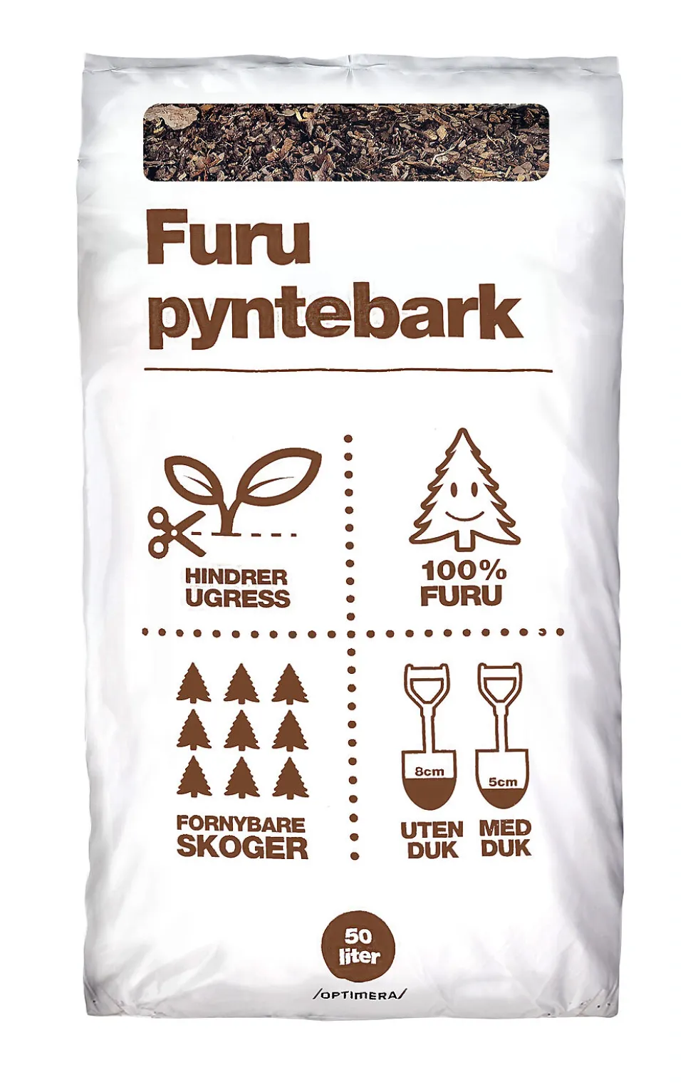 Pyntebark 50 liter