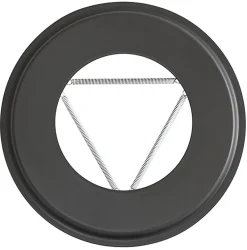 Pyntering Ø 125 mm sort matt emalje