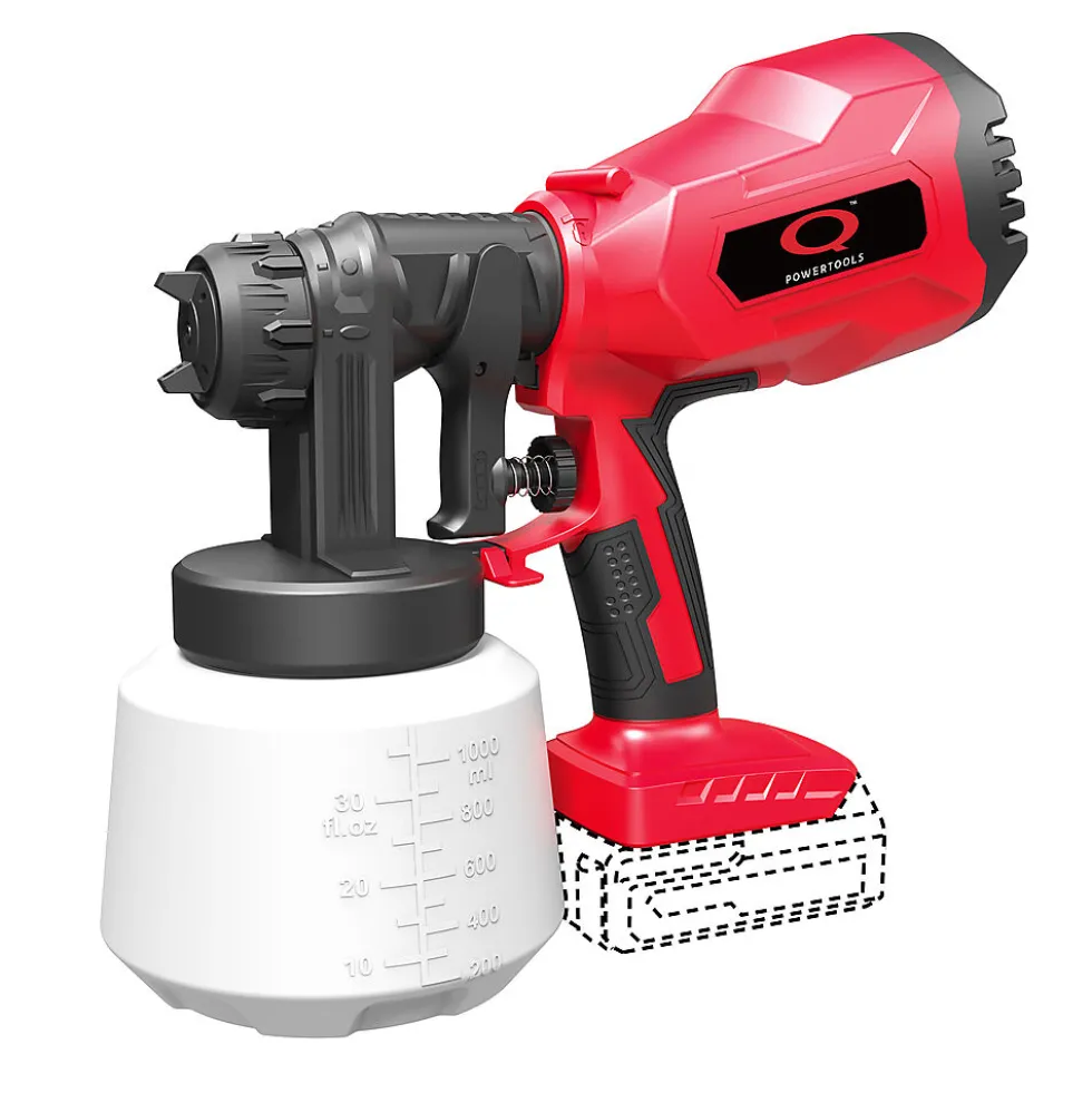 Q-Powertools malesprøyte 18 V, 1000 ml/min