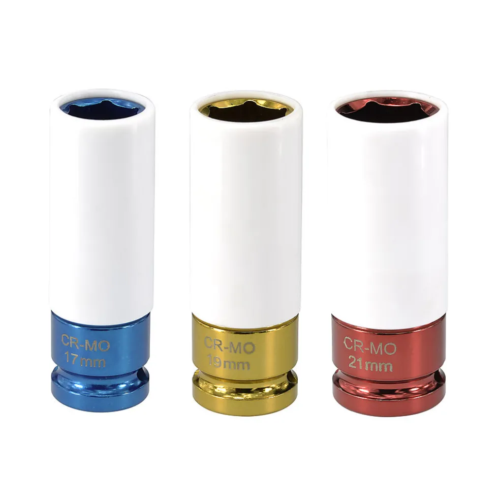 Q-Tools kraftpipesett 3 deler 17, 19 og 21 mm