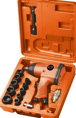 Q-tools muttertrekkersett trykkluft 16 deler