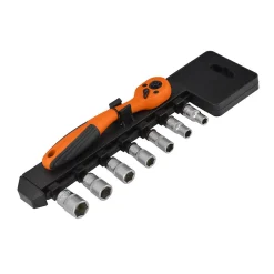 Q-Tools pipenøkkelsett 8 deler