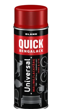 Quick Bengalack spray sort silkematt 400 ml