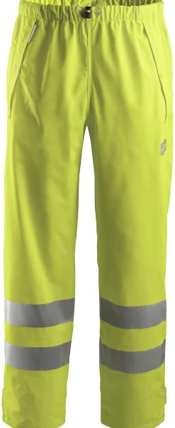 Regnbukse 8243 PU High Vis kl.2 gul XS