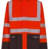 Regnjakke fr-lr 6025 rød 4xl håndverksjakke en20471