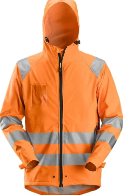 Regnjakke 8233 PU High Vis kl.3 oransje XL
