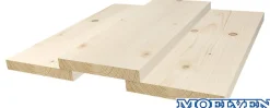 Rektangulær kledning fingerskjøt 22x148x6500 mm ubehandlet furu