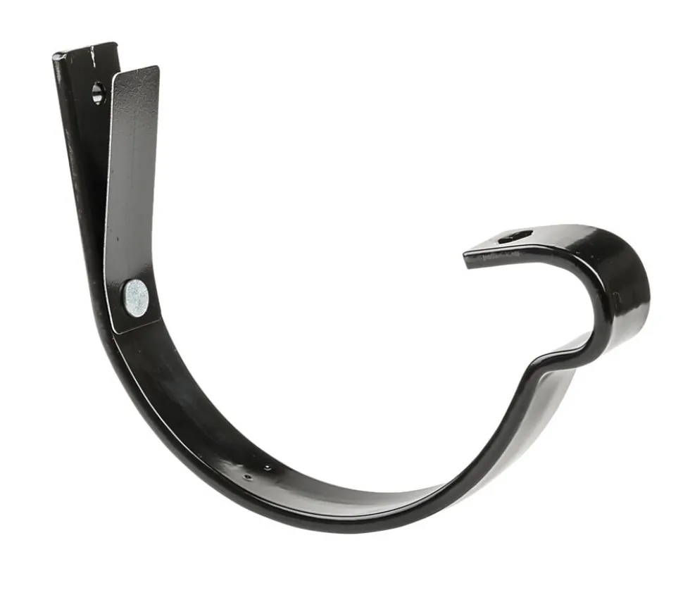 Rennekrok med fjær stål 125 mm sort