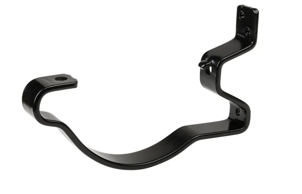 Rennekrok med lufting Stål 125 mm sort
