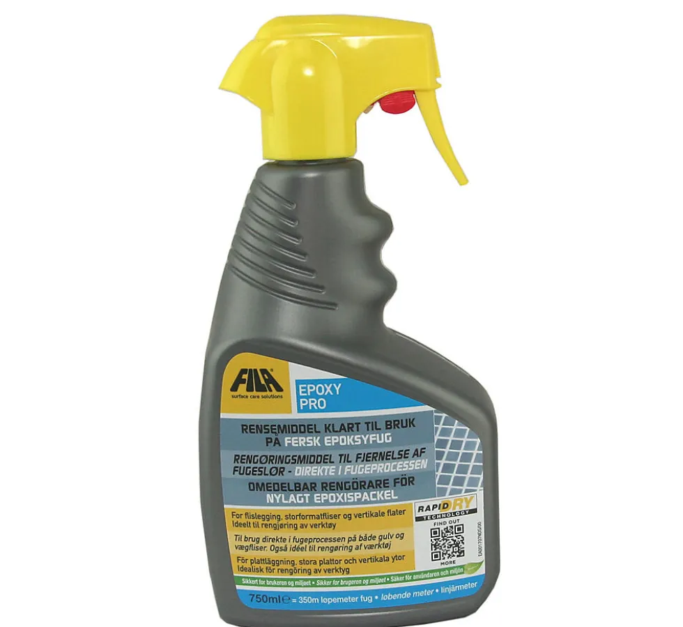 Rensemiddel epoxy pro 0,75l fjerner rester etter fersk epoxyfug