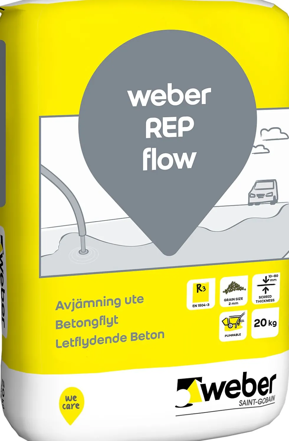 Rep flow betongflyt 20 kg