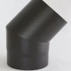 Røykrør kort kne u/luke Ø125/45gr