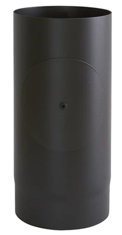 Røykrør ø175 l330 rett mbe matt sort emalje 2,3mm