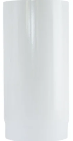 Røykrør ø150 l250 rett whe hvit emalje 2,3mm