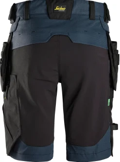 Shorts elastisk mørk blå str 46