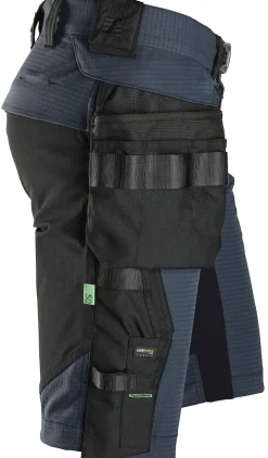Shorts elastisk mørk blå str 46