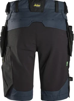 Shorts elastisk mørk blå str 46
