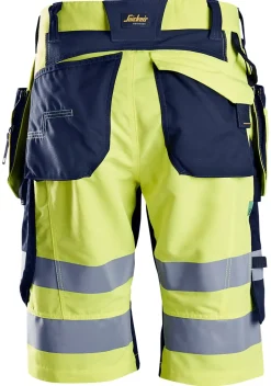 Shorts high-vis gul/blå str 48