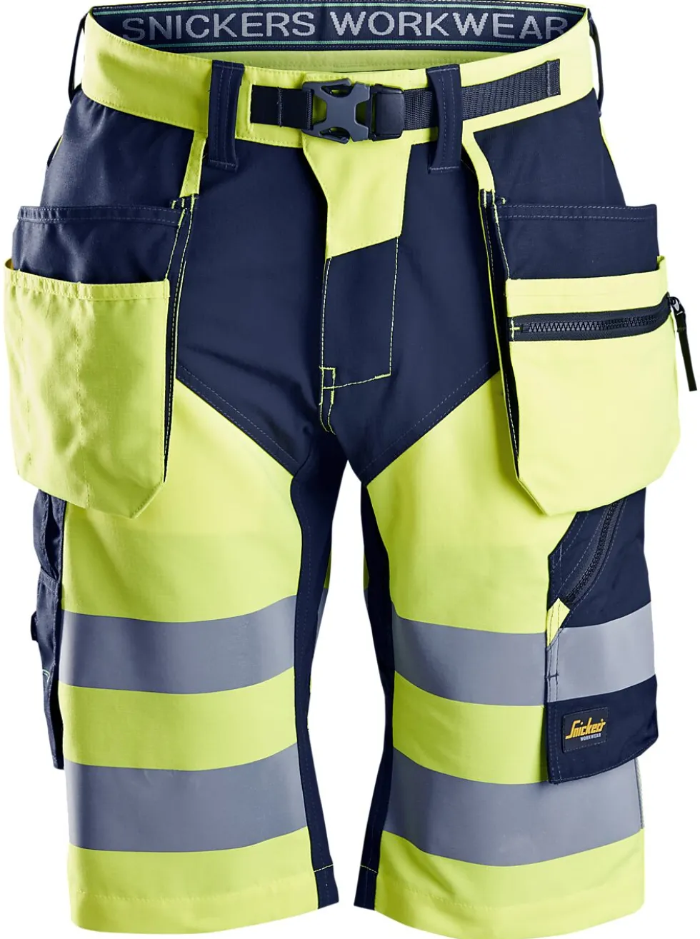 Shorts high-vis gul/blå str 48