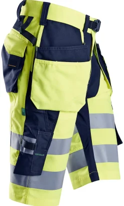Shorts high-vis gul/blå str 48