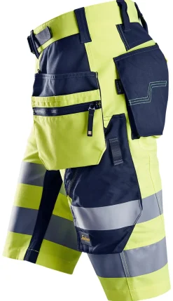 Shorts high-vis gul/blå str 48
