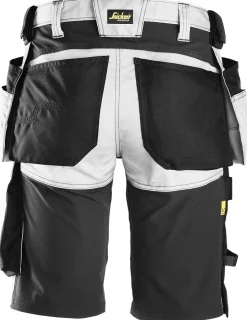 Shorts 6141 hvit/sor 58 snickers workwear