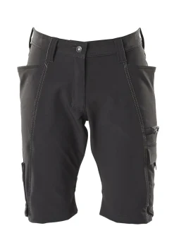 Shorts 18044 svart c48 kvinne, pearl fit, stretch
