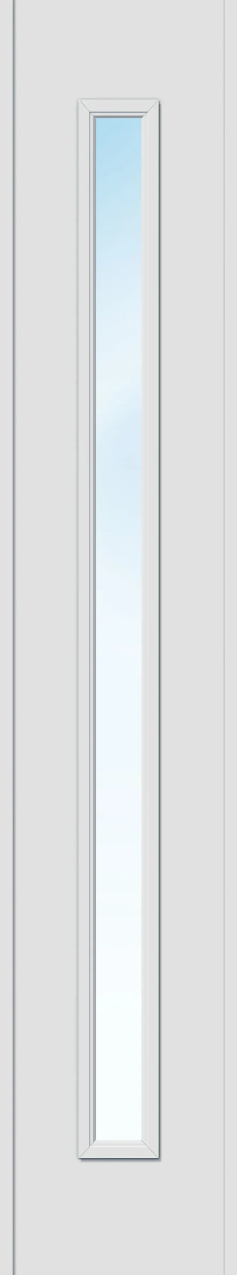 Sidefelt ytterdør Hovdeby med frostet glass hvit 40x200 cm